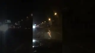 Night Yerevan Drive Timelaps 2014
