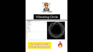 Make Vibrating Circle Using Python Turtle Module | Python Project With Turtle | 