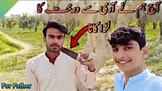 Aj humne Aari se drakht kata. watch full video.