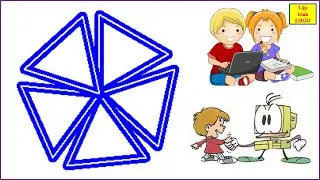 Sử dụng thủ tục trong Logo để vẽ hình bông mai.