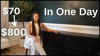 One Day Furniture Makeover // Updating an Old Dresser