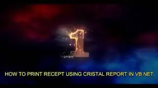HOW TO PRINT RECEPT USING CRISTALREPORT IN VB.NET