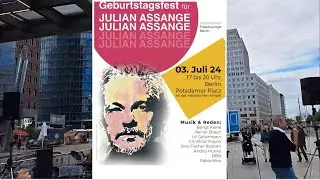 Geburtstagsfest für Julian Assange