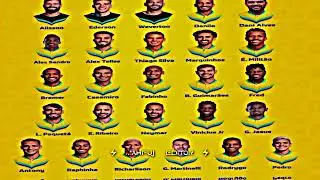 Brazil Full Squad 🇧🇷 Qatar Would cup 2022 | Xml free drive link