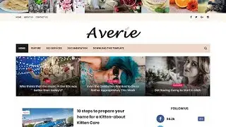 Averie Blogger Template. | blog-templates.com