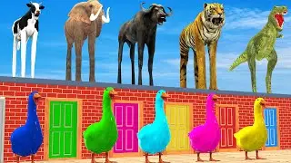 Choose the Right Mystery Drink with Cow Elephant Buffalo Tiger T-rex Max Level LONG LEGS Animals
