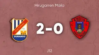 Cultural de Durango 2-0 Anaitasuna (12.  Jardunaldia)