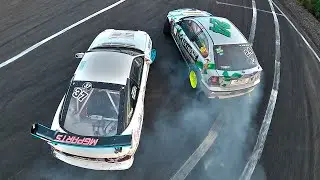 ✅ Drift Event in ZP. Дрифт в Запорожье - Сьемка с Самодельного FPV Дрона 🔥