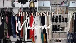 SMALL CLOSET MAKEOVER (UNDER $70) AFFORDABLE DIY