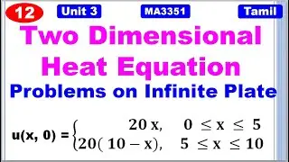 TPDE | MA3351 | Unit 3 | Application of PDE |Two Dimensional Heat Equation|Problem on Infinite Plate