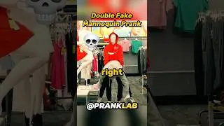 Double fake mannequin prank 🤣 