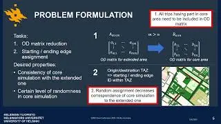 Simulation-based origin destination matrix reduction: a case study of Helsinki city area