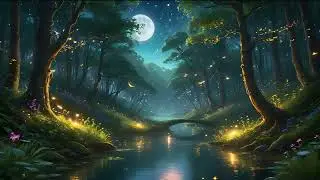 Night Nature with Firefly Background | Motion Graphics | Looping Video | No Copyright | MGI |