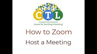 How to Zoom: Host a Meeting