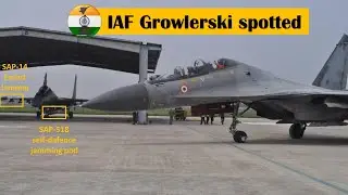 IAF Growlerski spotted during Ex RanVijay - SU 30 MKI with EW payload