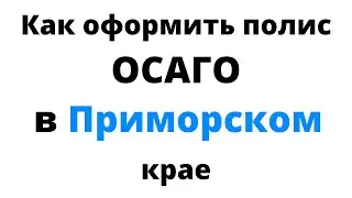 ОСАГО онлайн в Приморском крае