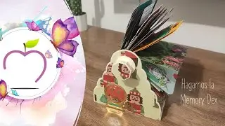 Cómo hacer una MEMORY DEX con cartonaje / encuadernación DIARIO DE NAVIDAD