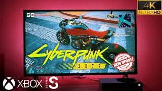 Cyberpunk 2077 NEW PATCH FSR 2.1 Xbox Series S (LG TV 4K HDR)
