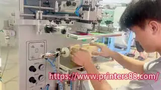 Square Jars Screen Printer for Printing on Plastic Bottles