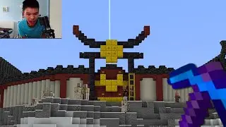 Building The Monastery of Spinjitzu in Lego Minecraft