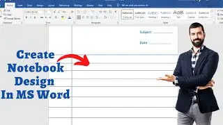 How to create Notebook design in MS Word