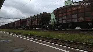 Встреча электровозов Вл80т - 678+Вл80т - 2439 и ЭП1М - 640