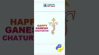 Happy Ganesh Chaturthi Status using Python Turtle Graphics | Best Ganpati status in Python Turtle