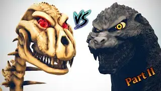 SKELETON GODZILLA vs TITANUS KAIJU [Part 2] ARK Kaiju Battle
