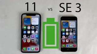 iPhone SE 3 vs iPhone 11 Battery Life DRAIN Test