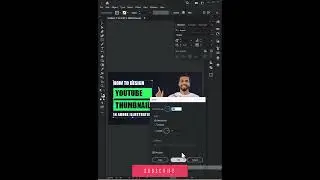 YouTube Thumbnail Design in Illustrator Quickly #shortsvideo #yotubeshorts  #youtube #illustrator