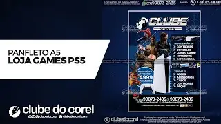 Panfleto - Loja Games Jogos Playstation PS5 PS4 [CDR e PDF]