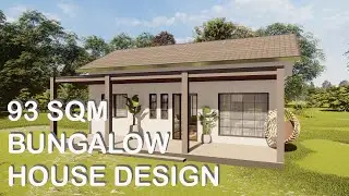 93 SQM BUNGALOW HOUSE DESIGN | Konsepto Designs