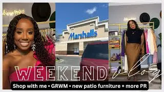 Weekend Vlog 💭| shop with me • GRWM • new patio • + more PR 🥰😮‍💨