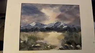 Painting Watercolor landscapes very fast and very loose