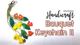 Fabric Flower : Bouquet Keychain II by Churi Chuly