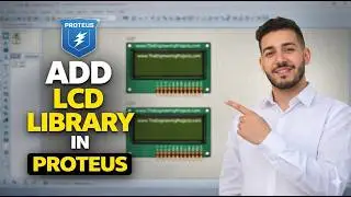 How to add LCD library in proteus 8