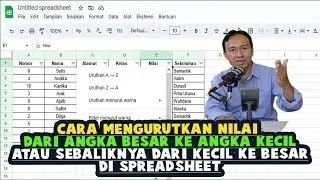 How to sort Values from largest to smallest number in spreadsheet