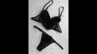 Обзор комплекта авторской работы(lingerie handmade)