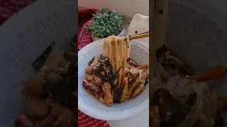 Вок лапша с курицей и овощами - ужин за 15 мин #wok #рецептынакаждыйдень #удон