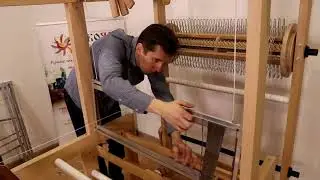 Подвеска ремизных рам на ткацкий станок 