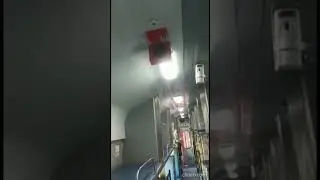 Fire alarm cum brake application system in coaches