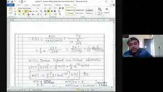 CS - FT - Lecture 21  - Steady State Error Analysis - Introduction