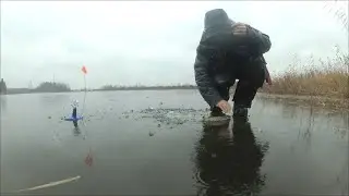 In Search of Pike at the New Quarry. Fishing with tip-ups and balance baits. 2019-2020.