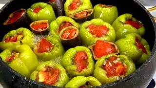 EN KOLAY Dolma Tarifi  /  Diyarbakır usulü ekşili TAZE DOLMA TARİFİ / Biber Dolması Nasıl yapılır