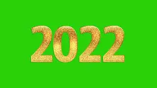 Golden 2022 New Year Green Screen Effects