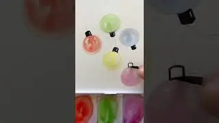 Christmas Lights Watercolor Card Idea 