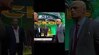 The Rock Slaps Cody Rhodes 😳 #shorts
