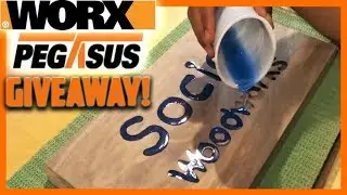 Wooden Resin Wall Art + WORX Pegasus Giveaway Contest