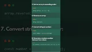 20 Best Javascript Snippets
