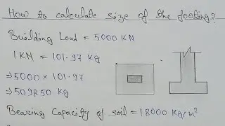 How to calculate size of the footing | How to decide the size of footing ? | Footing of size |